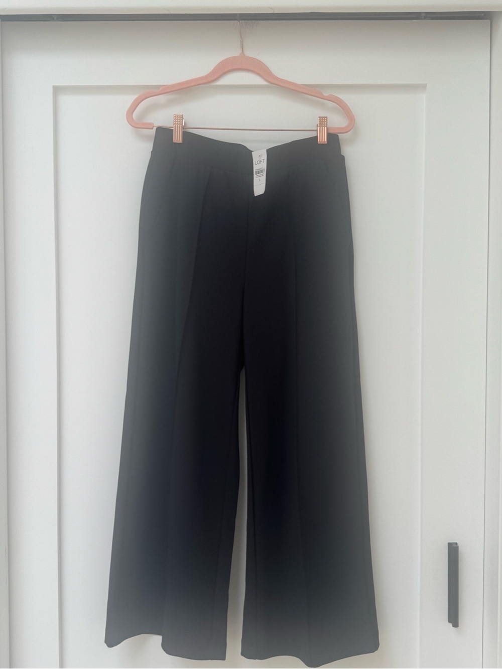 LOFT Black Wide-Leg Dress Pants